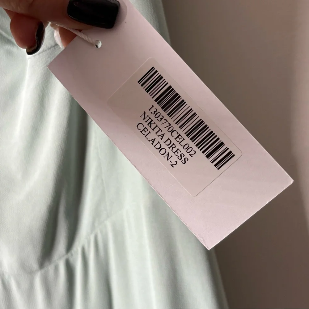 NWT Reformation Nikita Dress Celadon Midi - Picture 6 of 8